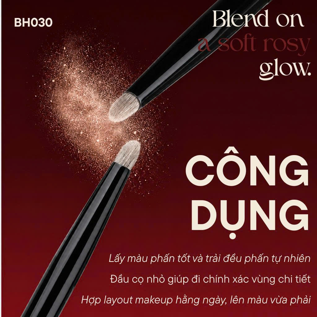 Cọ Nhấn Nhũ Khóe Mắt BH Cosmetics SMALL PENCIL BRUSH BH030